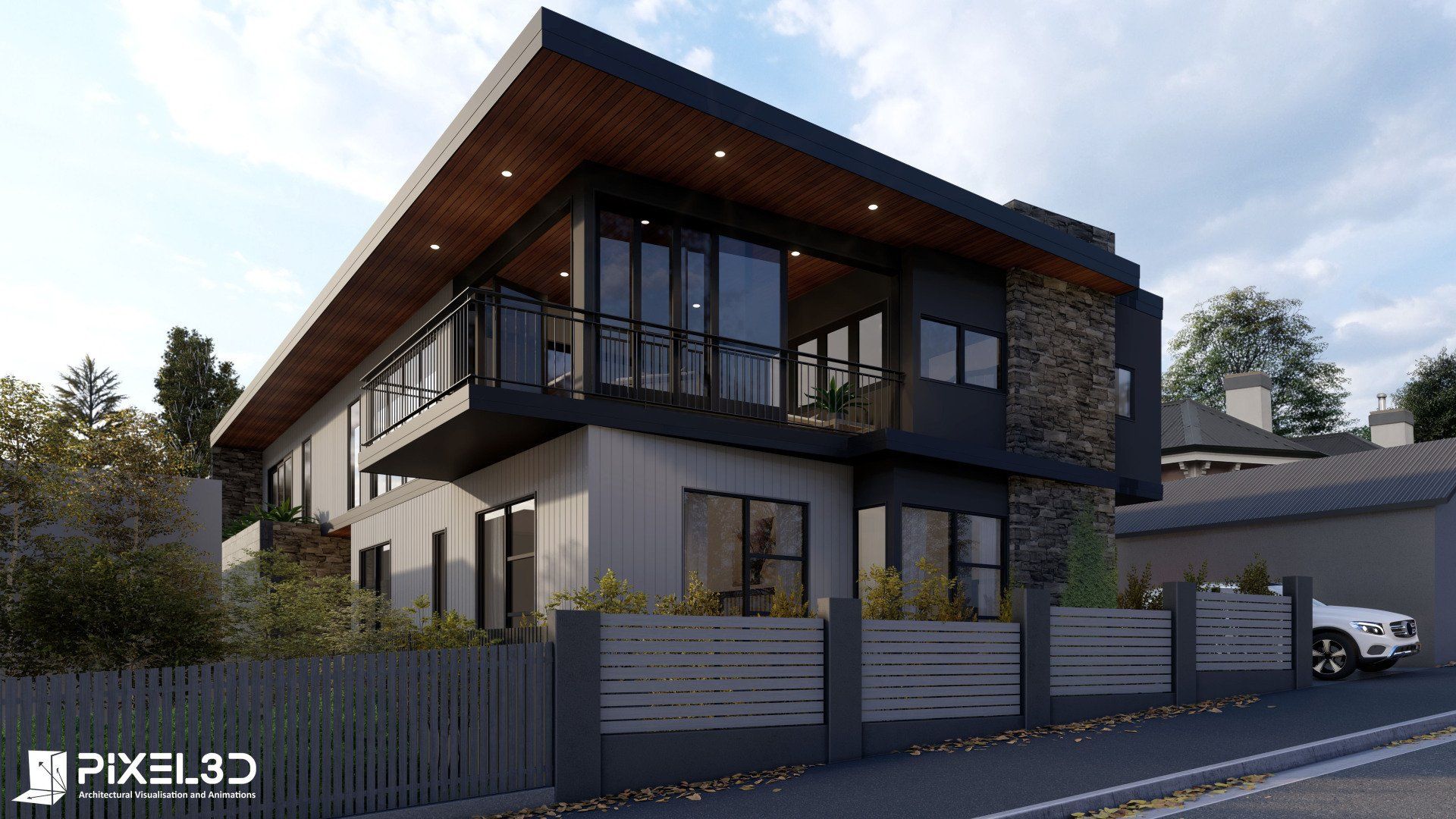 George St render from road