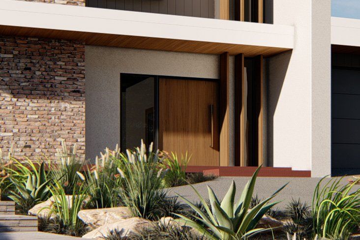 Berean St front door detail