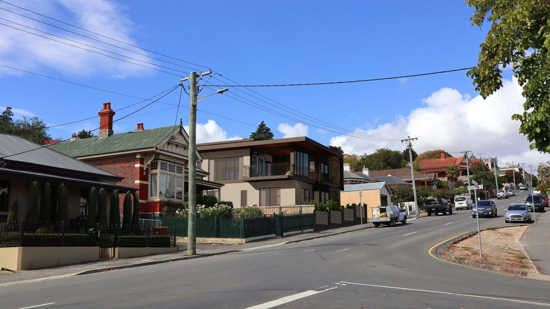 George St render in situ