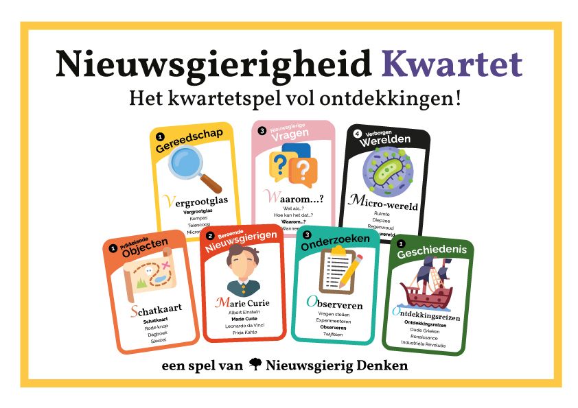 Kwartet Nieuwsgierigheid Verwondering Spel Onderwijs Kinderen