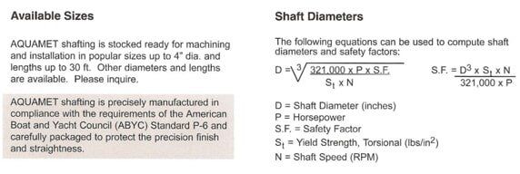 Sizes — Boat Propellers in Clinton Township, MI Sizes — Boat Propellers in Clinton Township, MI