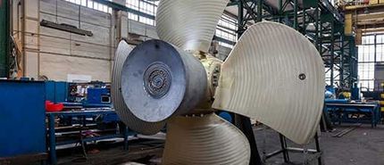 New propeller in the hall — Boat Shafting Company in Clinton Township, MI