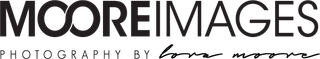 MOORE IMAGES logo with “Photography by Loren Moore” beneath it