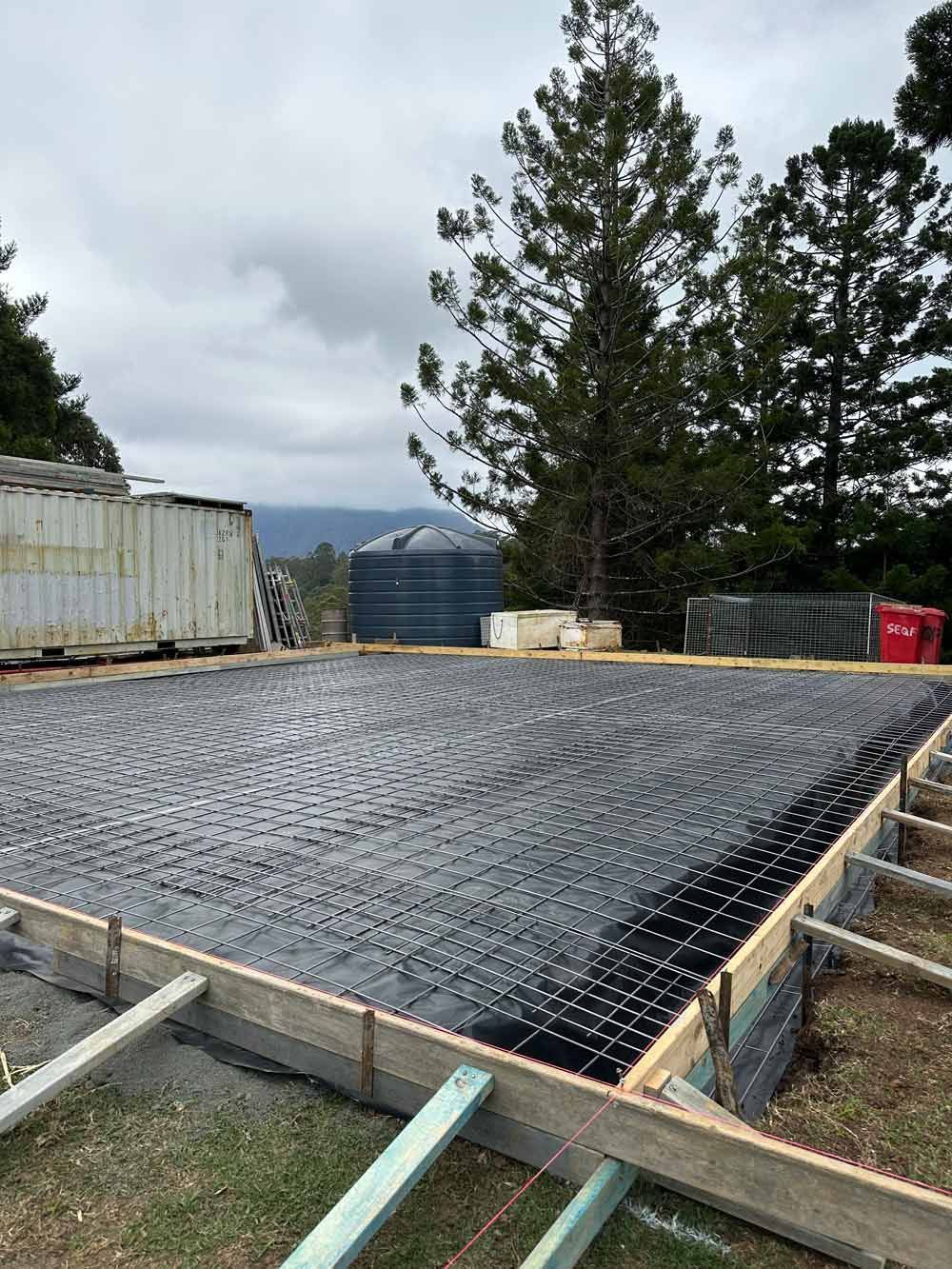 Concrete structures grillage foundation — Concreter in Lennox Head NSW