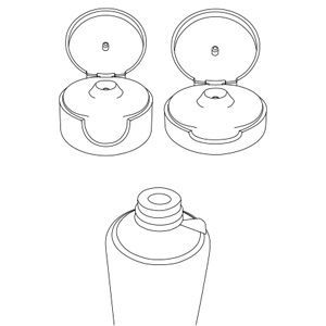 flip top format head for cosmetic and pharmaceutical tubes, diameter 50, Global Tube spa, Tortona (AL)