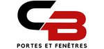 Un logo rouge et noir pour portes et fenêtres sur fond blanc.