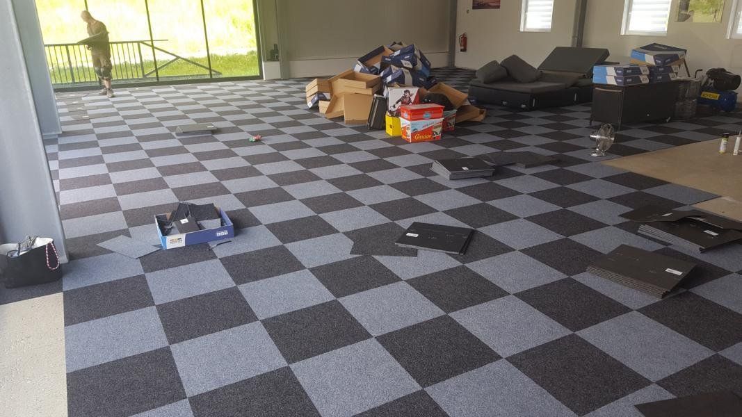 Boden Schachbrettmuster