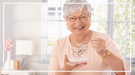 Happy Senior Woman — dental implants in Fredericksburg, VA