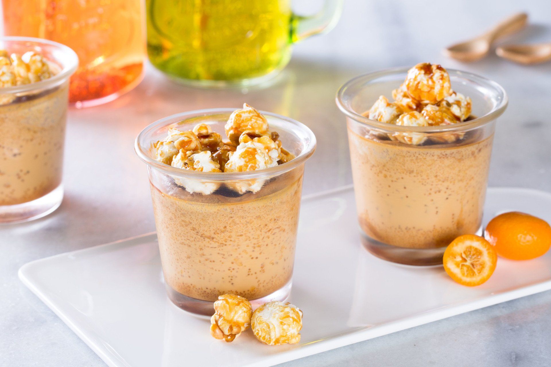 Verrine folie au caramel pop-corn Cookéo Moulinex Aurélie Briday