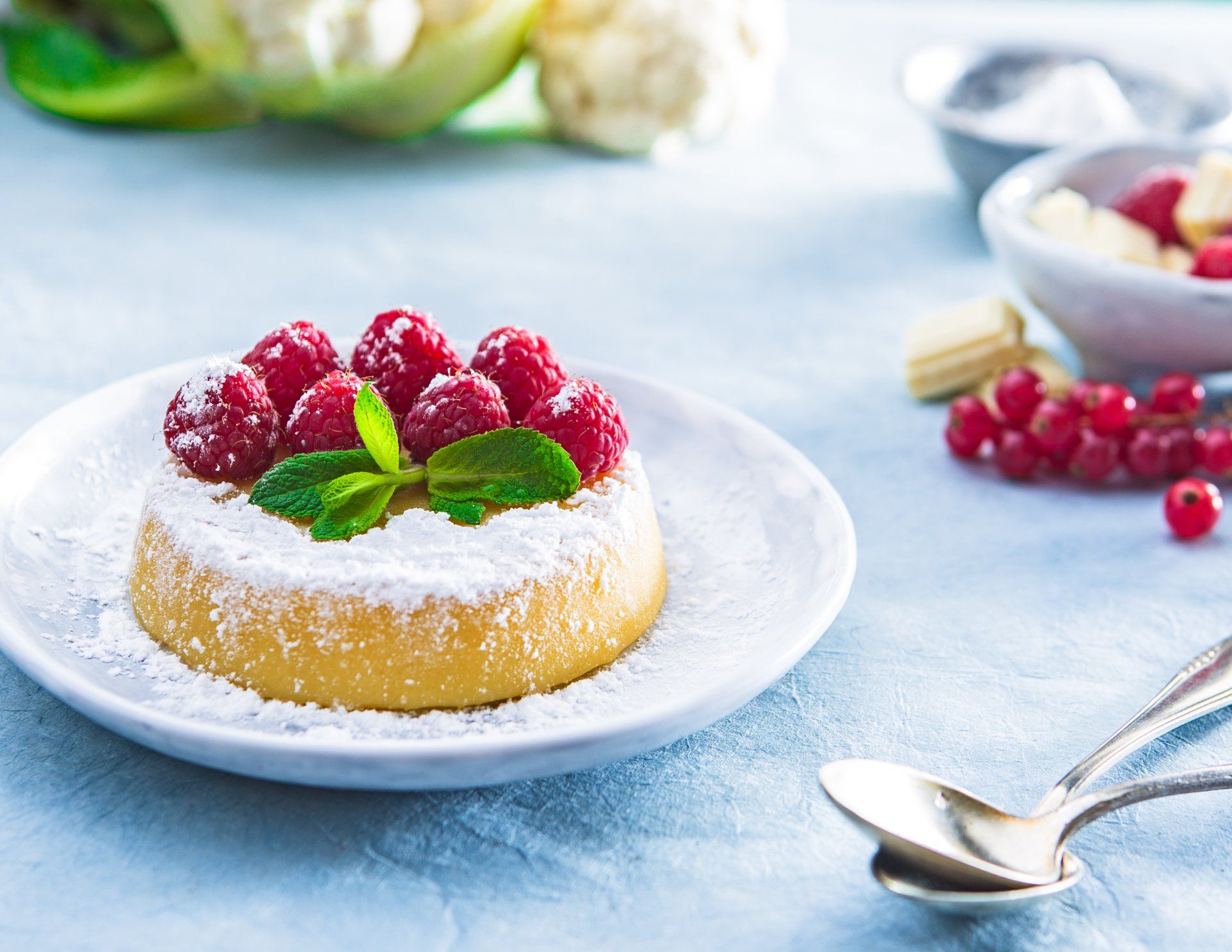 Fondant chou-fleur chocolat blanc framboises Cookéo Moulinex Aurélie Briday