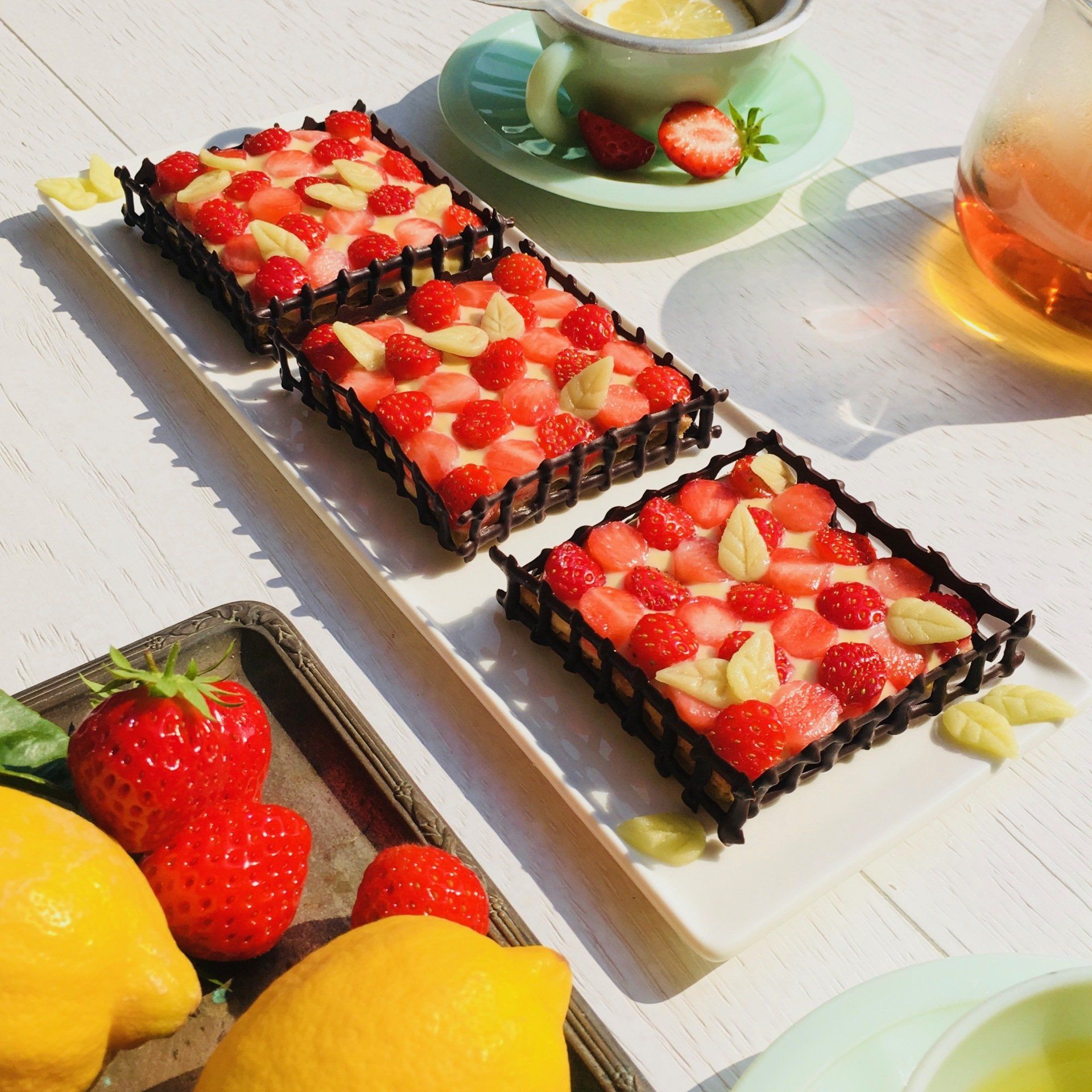 Strawberry fields Aurélie Briday tartelette aux fraises