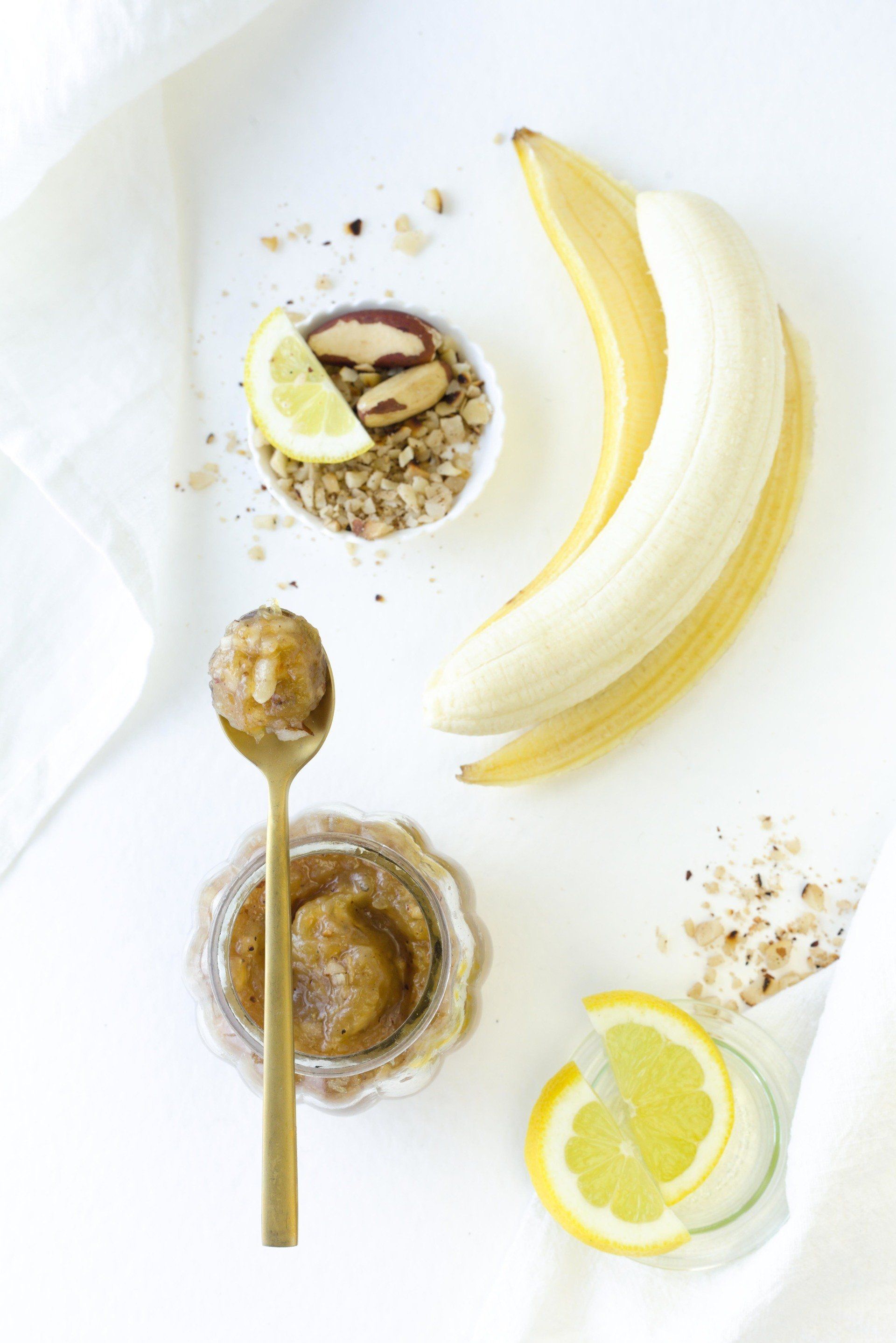 confiture de banane et noix du Brésil