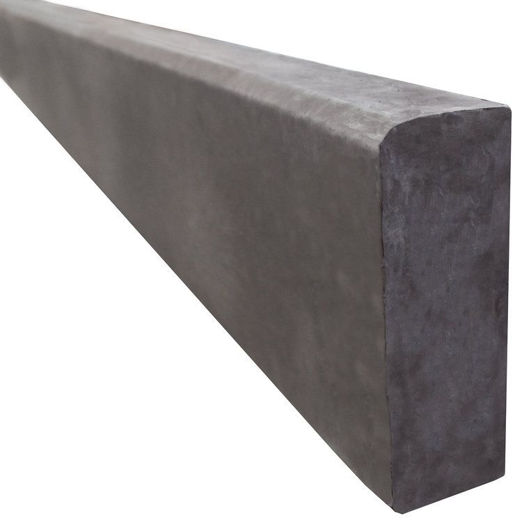 A close up of a concrete beam on a white background