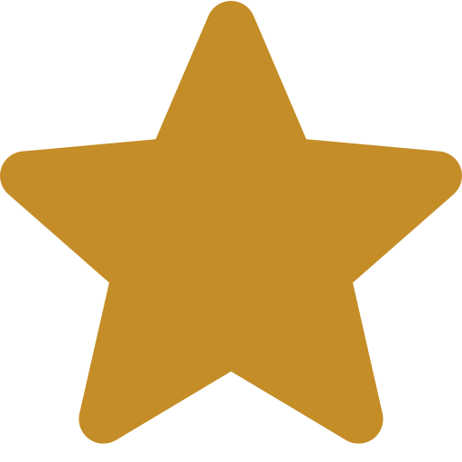 Gold five-pointed star icon.