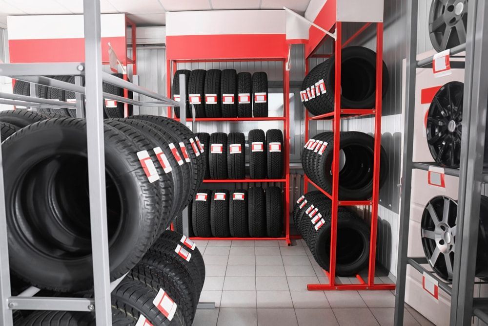 A Store Filled With Lots of Tires and Wheels — Switch Gear Automotive in Riverstone, NSW