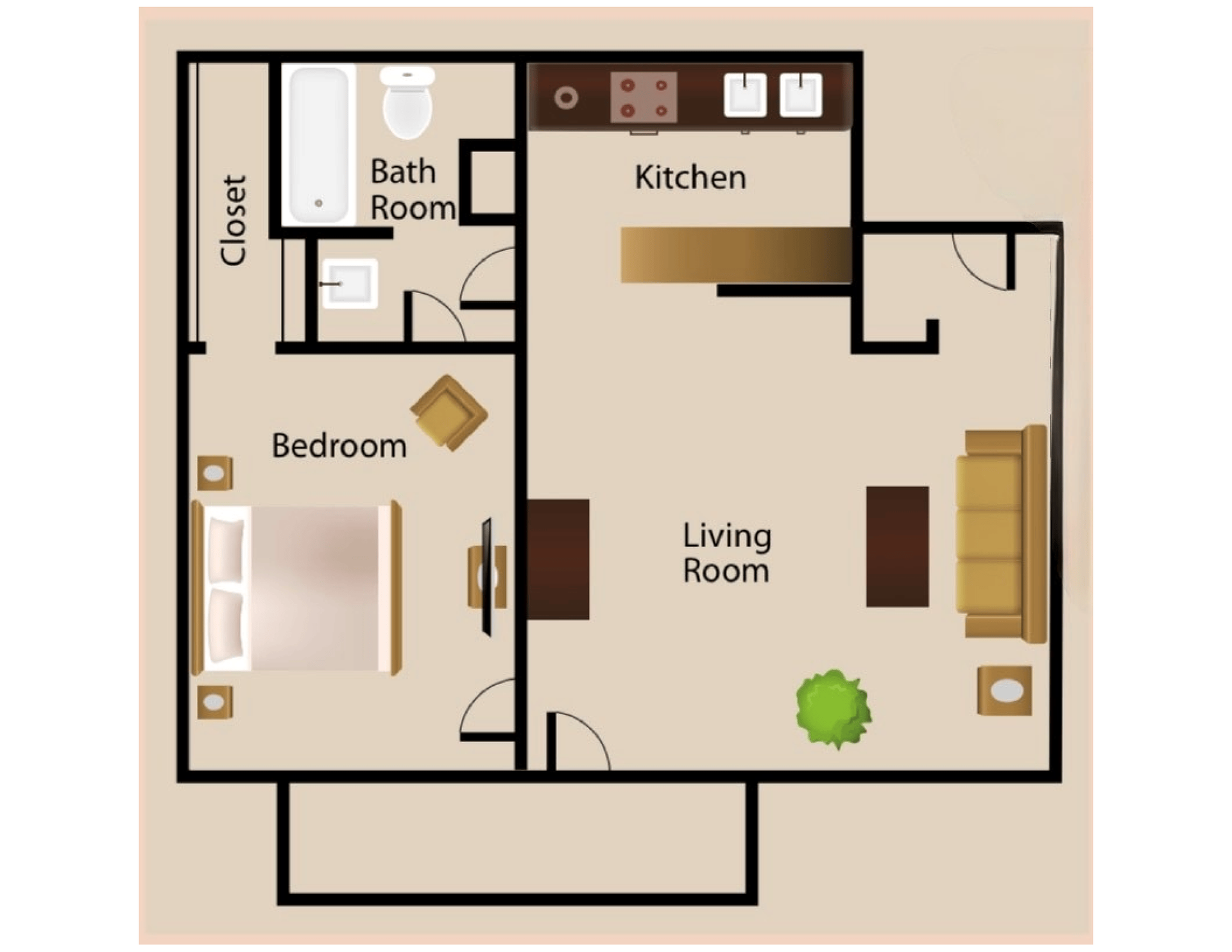 A3 | One Bedroom