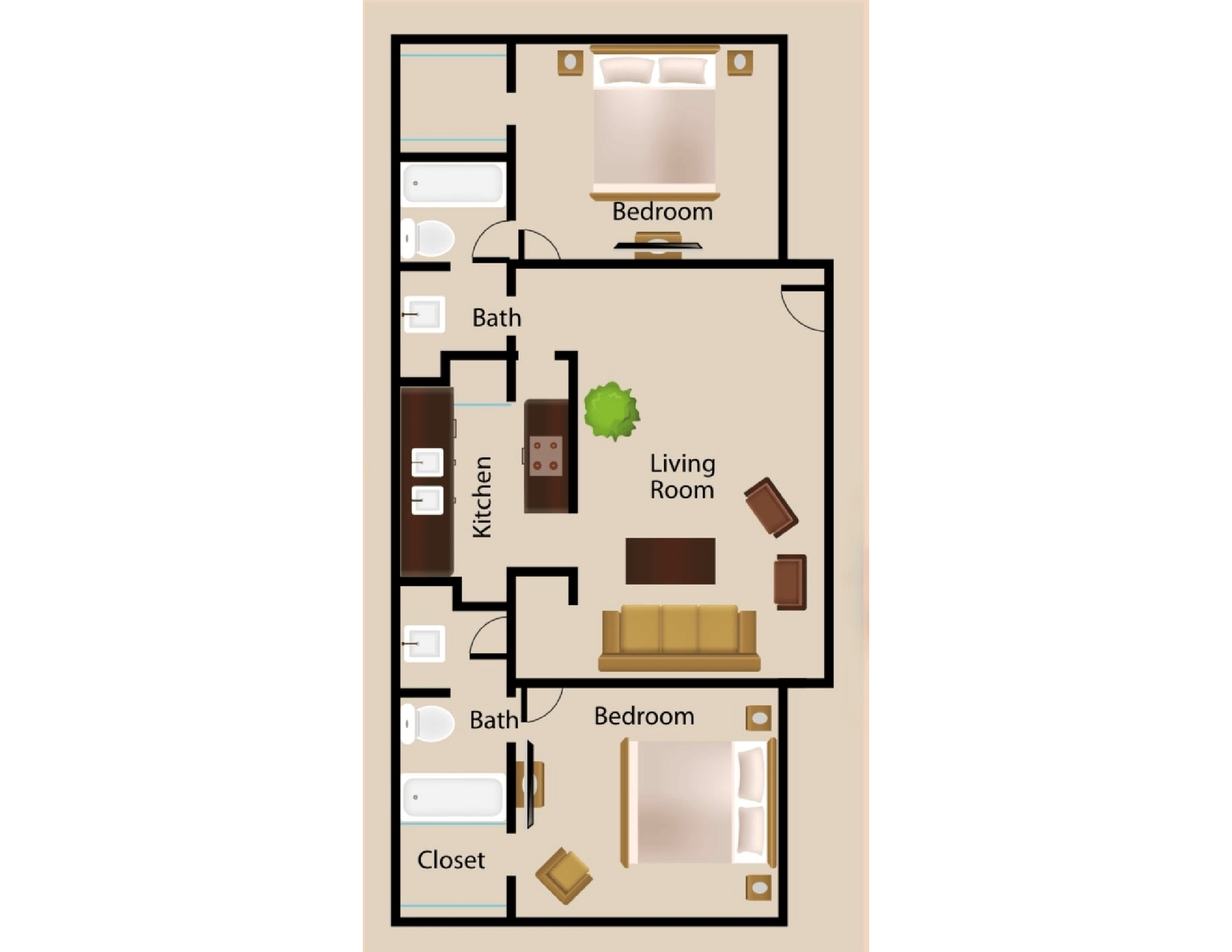 B2 | Two Bedroom