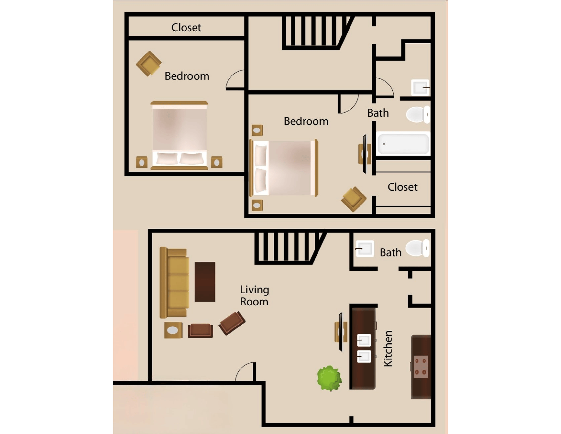 B3 | Two Bedroom
