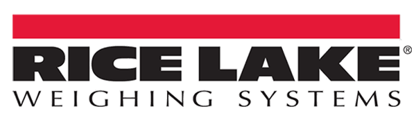Rice Lake Weighing Systems logo with red bar.