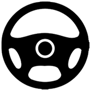 steering wheel icon