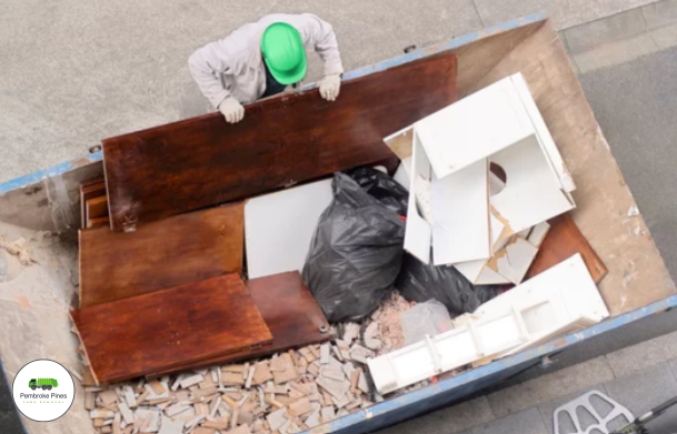 pembroke pines florida dumpster used by junk removal pros