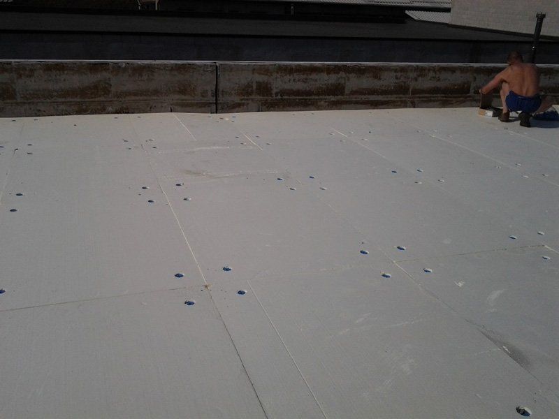 tetto con soletta isolante per interni