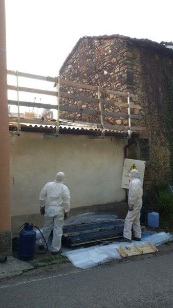 rimozione copertura in eternit