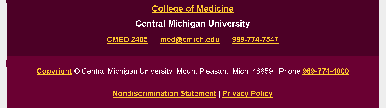 CMU newsletter screenshot