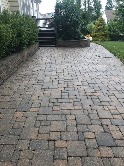 before paver hardscape cleaning services