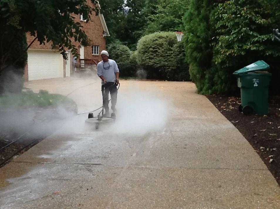Exposed Aggregate Concrete Power Washing in Richmond, VA Envirowash
