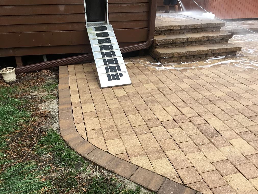 after paver hardscape cleaning services