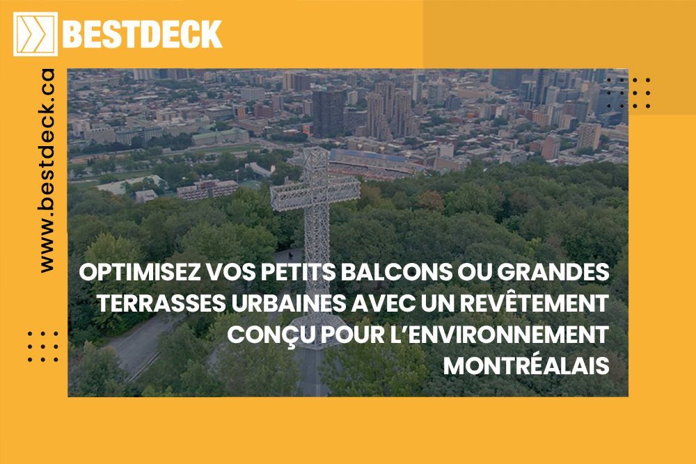 Aerial view of the Mont-Royal in Montreal with a quote in the image.