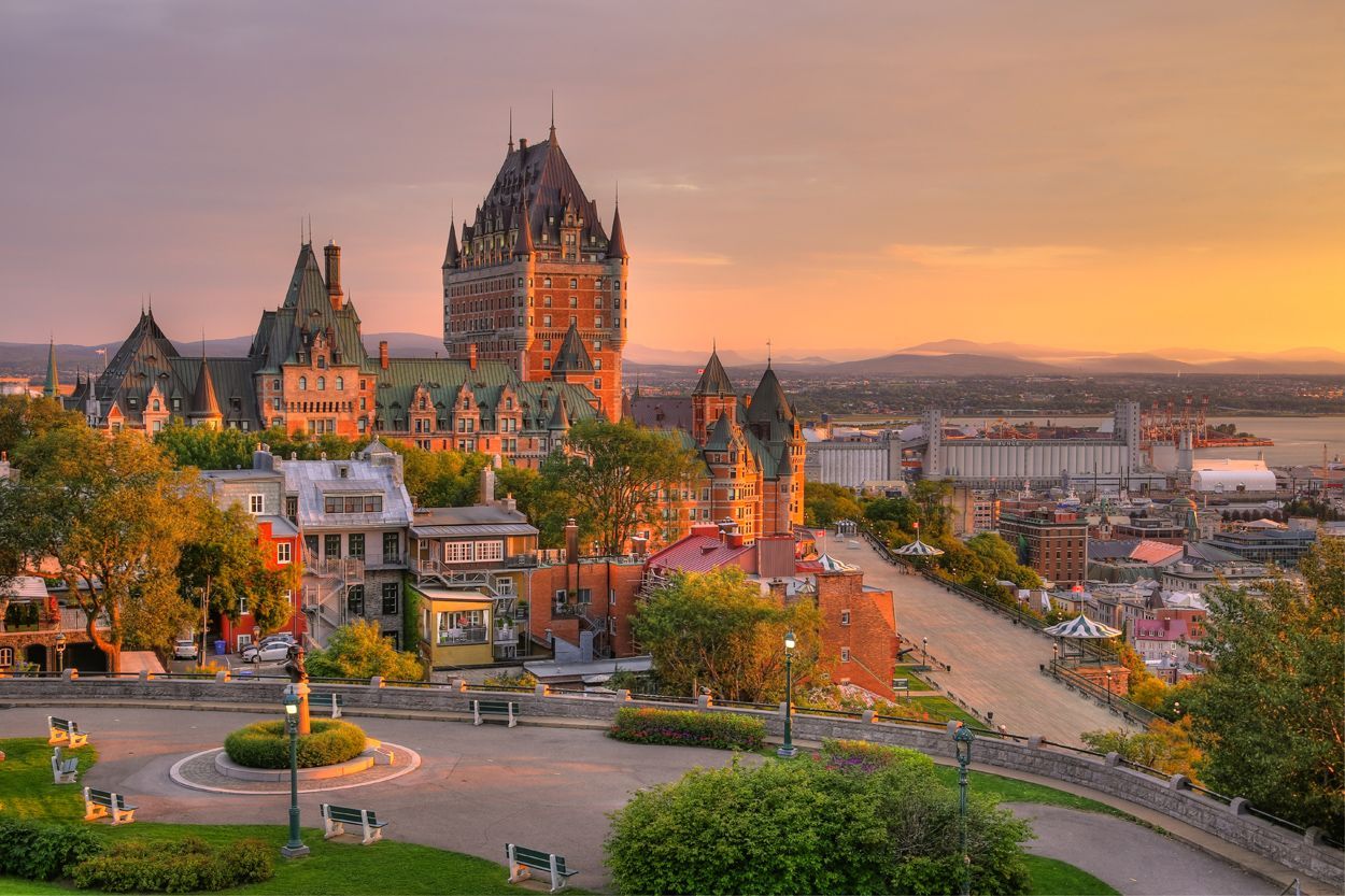 Ville de Québec avec le château Frontenac