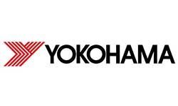 Yokohama logo: red and white chevron design, black text.