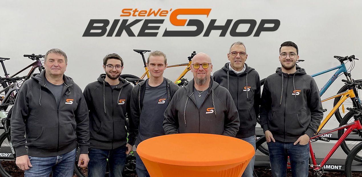 Teamfoto SteWe's Bike Shop Mitarbeiter