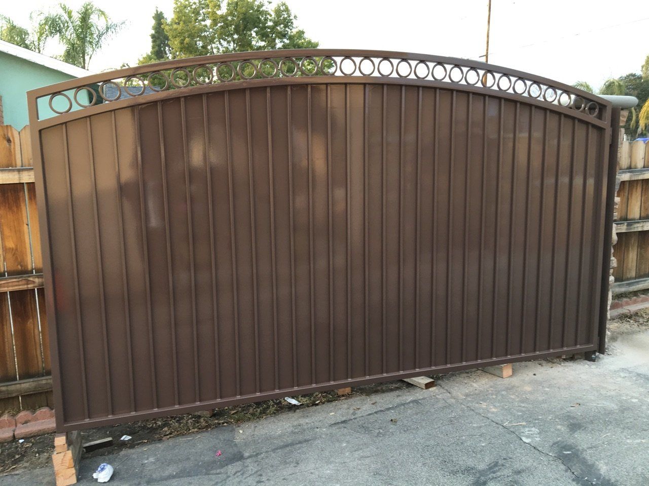 Exit, Entry Gate - Rocky's Fencing - Garden Grove CA