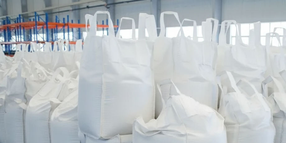 White Bulk Bags stored