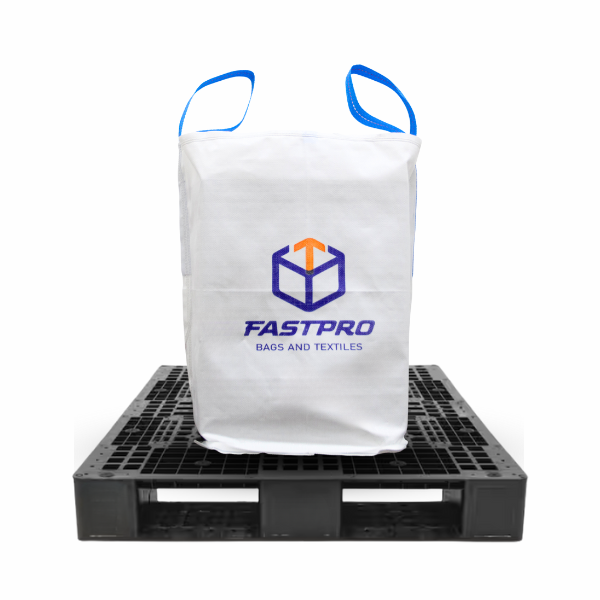 Drum Sack, two strap bulk bag, white fabric