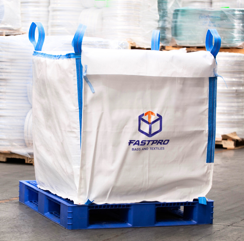 4 panel bulk bag FIBC with Fast Pro Logo
