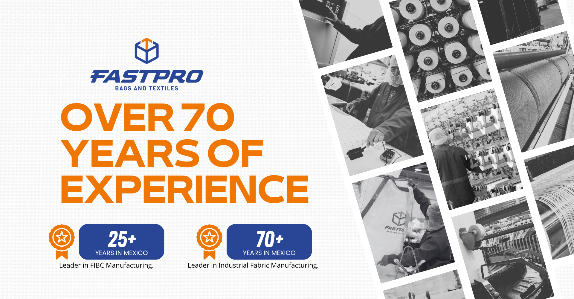 Over 70 years of experience on Industrial textiles and bulk bags