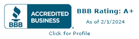 bbb rating a+ as of 1/29/2021 click for profile #1