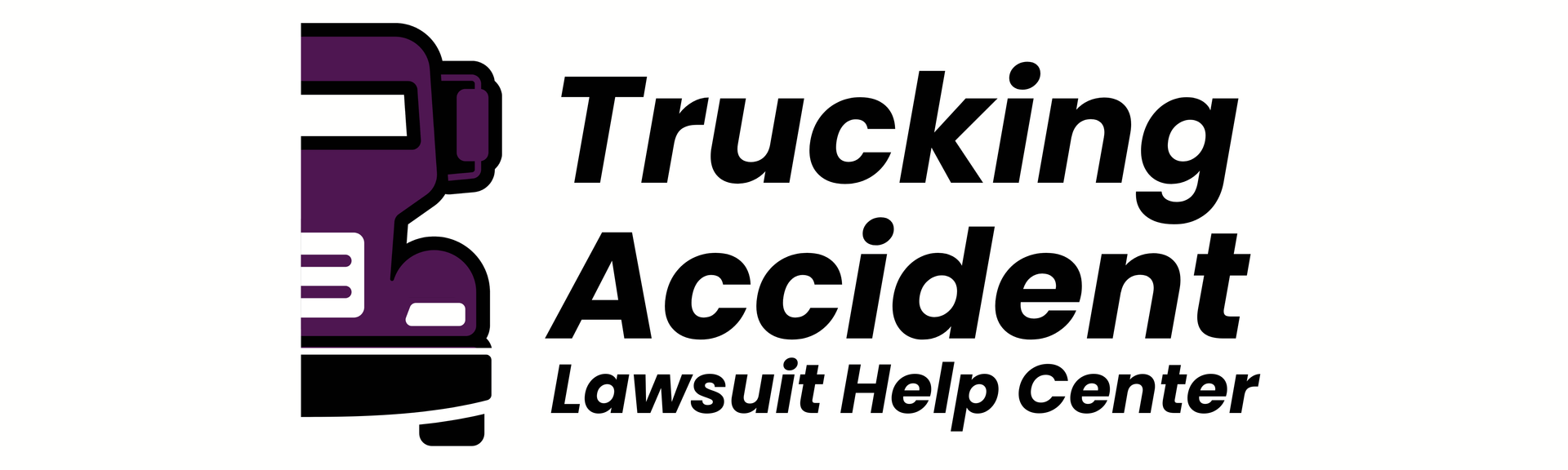 Logo: Semi-truck within a hexagon, orange and black. Text: