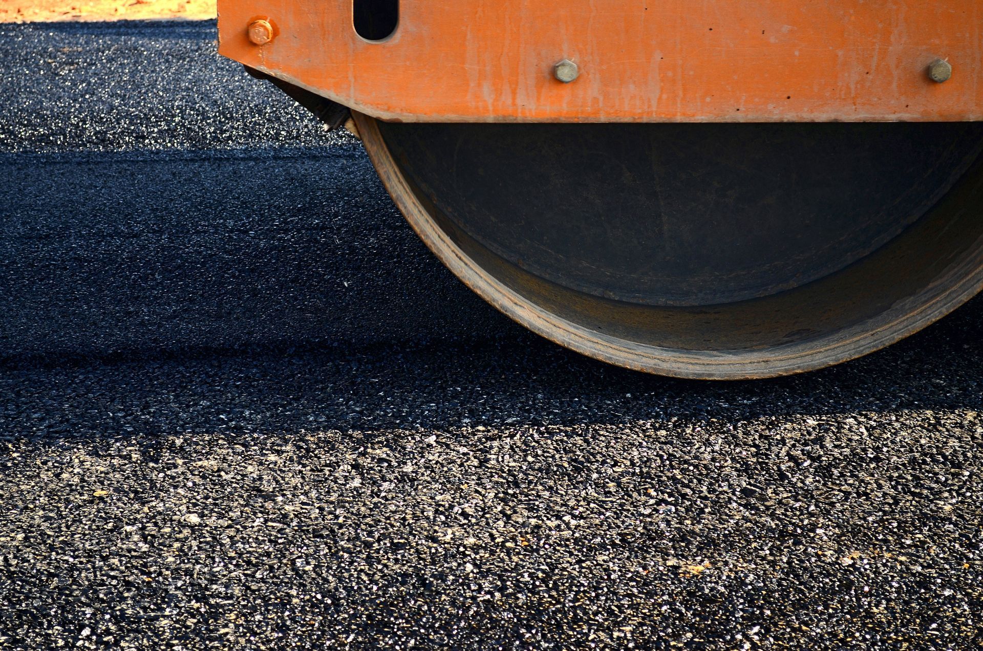 A Close up Of a Roller on A Road — Paving Contractors In Butler, PA