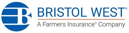The bristol west logo is a farmers insurance company