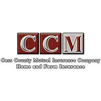 The logo for cross county mutual insurance company home and farm insurance.