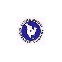 The center mutual insurance company logo is a blue circle with a map of the united states inside of it.
