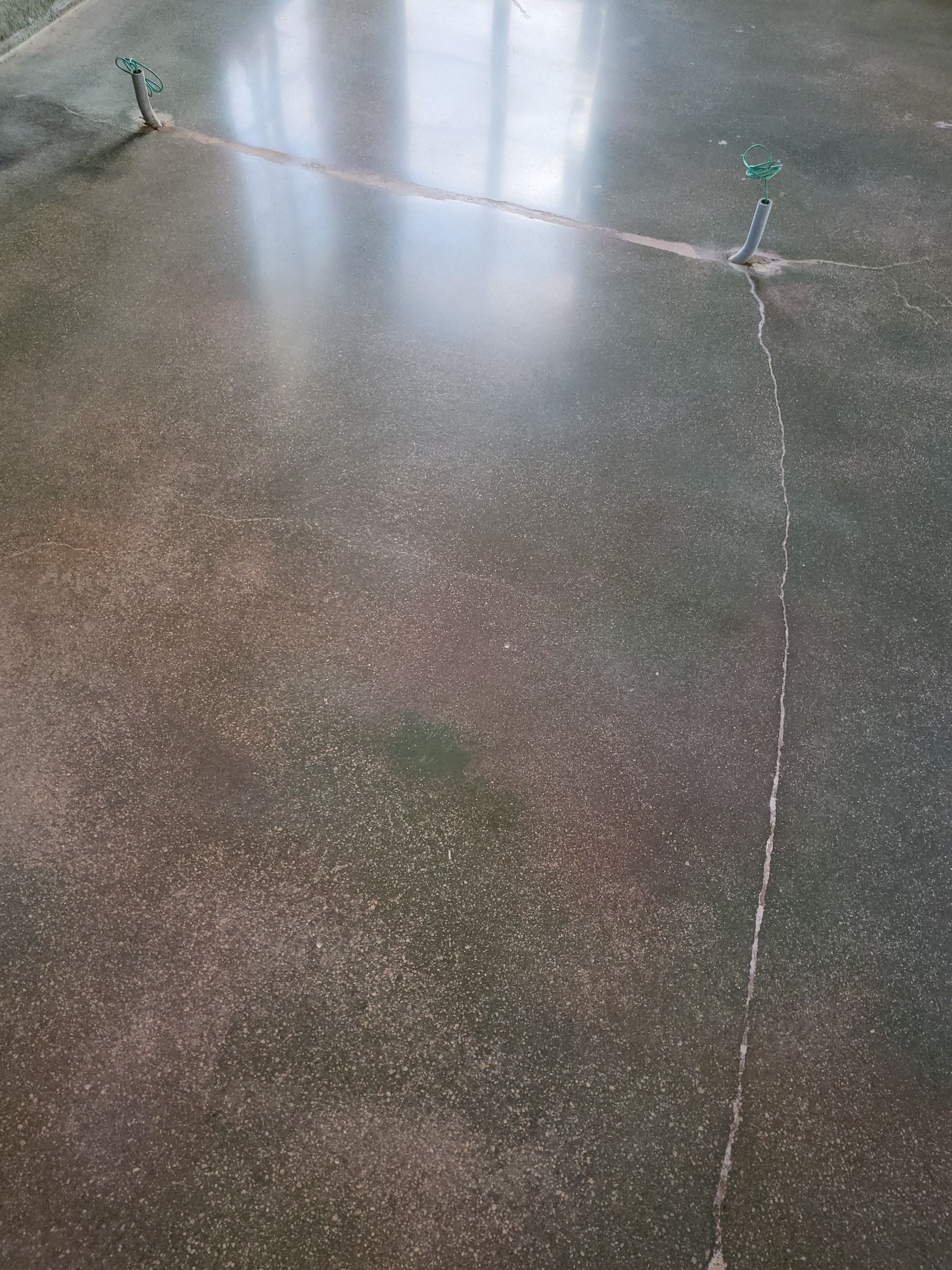 Shiny Concrete Staining  in a residential property in Yucca Valley