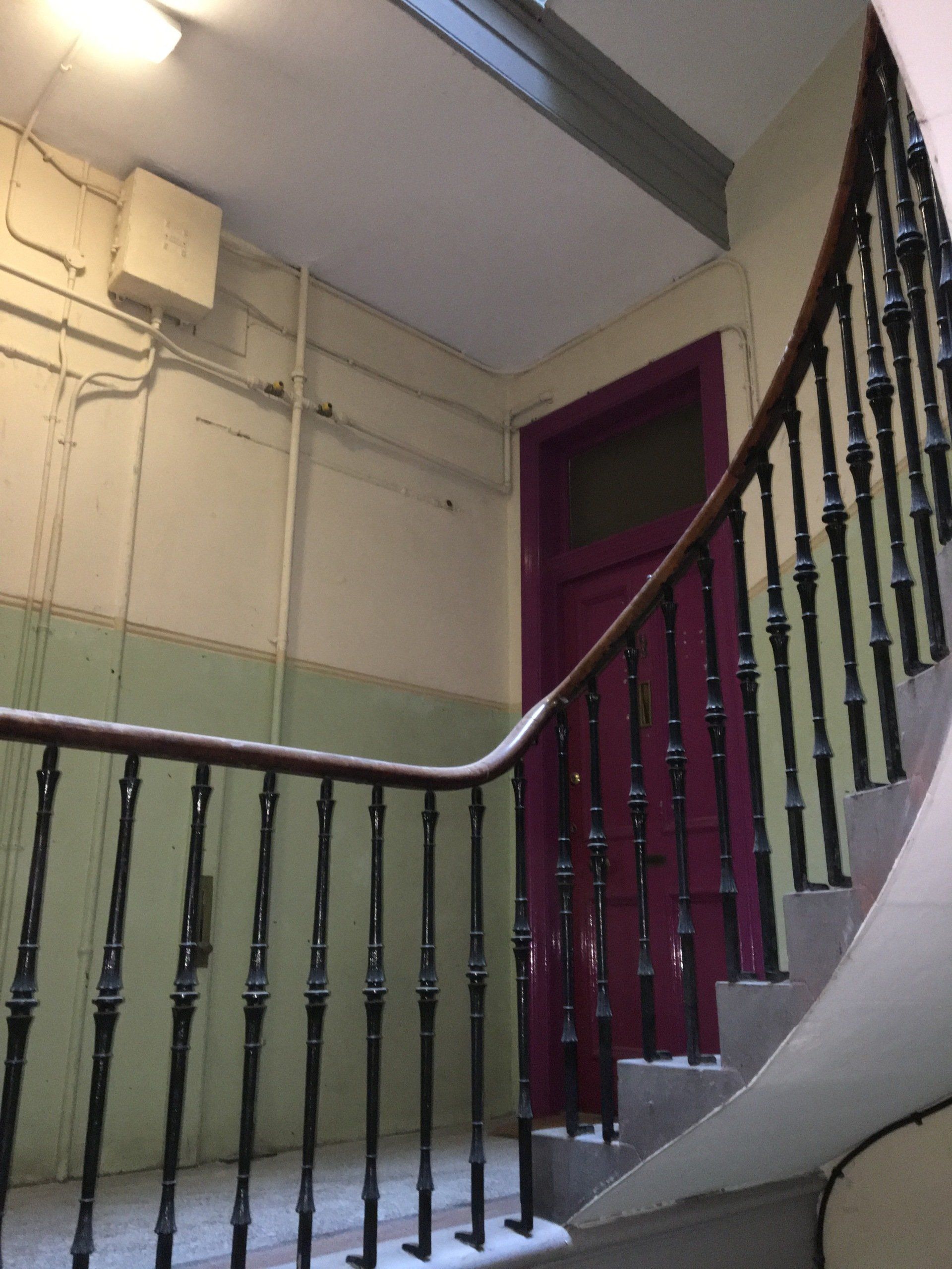 Before and after pictures stair common stair painting edinburgh