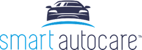 Smart Auto Care logo with a dark car above blue swoosh lines and blue-gray text | Total Auto Services