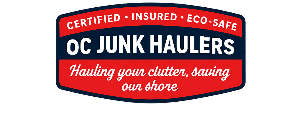 Infographic comparing junk removal myths and facts with illustrations.